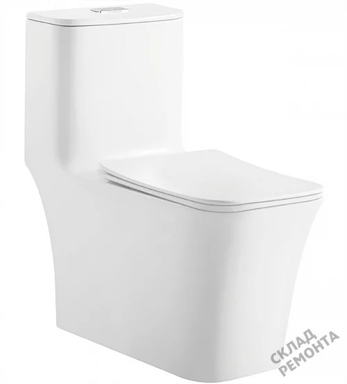 Фото Унитаз моноблок ODA Skiff-1109 безободковый купить в Комсомольске-на-Амуре: цена, описание, фото. Интернет-магазин 1
