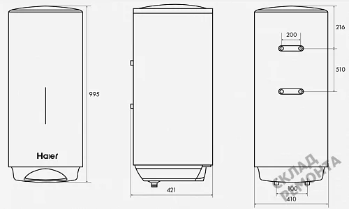 Фото Водонагреватель накопительный Haier ES80V-VH3, 80 л – купить в Комсомольске-на-Амуре: цена, описание, фото. Интернет-магазин 5