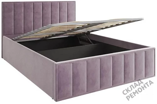 Фото Кровать мягкая двуспальная ДСВ Лана 1.4 пудра – купить в Комсомольске-на-Амуре: цена, описание, фото. Интернет-магазин 2