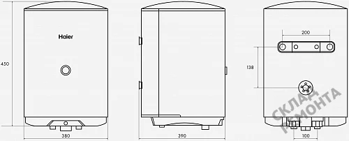 Фото Водонагреватель накопительный Haier ES30V-C1, 30 л – купить в Комсомольске-на-Амуре: цена, описание, фото. Интернет-магазин 5