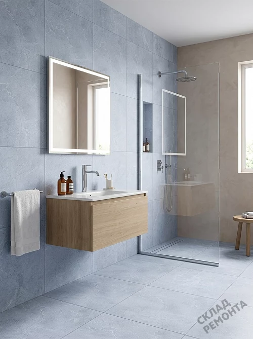 Фото Керамогранит матовый Diamond Ceramics 66N01 светло-серый 600*600*9,5 – купить в Комсомольске-на-Амуре: цена, описание, фото. Интернет-магазин 1