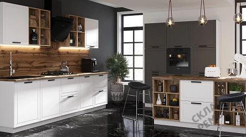 Фото Кухня Leko Монс графит – купить в Комсомольске-на-Амуре: цена, описание, фото. Интернет-магазин 3