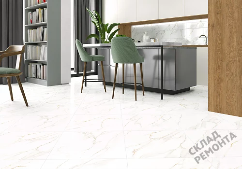 Фото Керамогранит лаппатированный Alma Ceramica Невада GFU04NVD00L белый 600*600*9 – купить в Комсомольске-на-Амуре: цена, описание, фото. Интернет-магазин 2